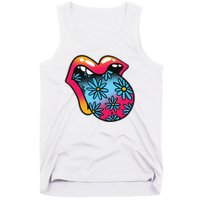 Trippy Floral Mouth Tank Top