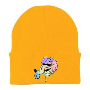 Trippy Frog Knit Cap Winter Beanie