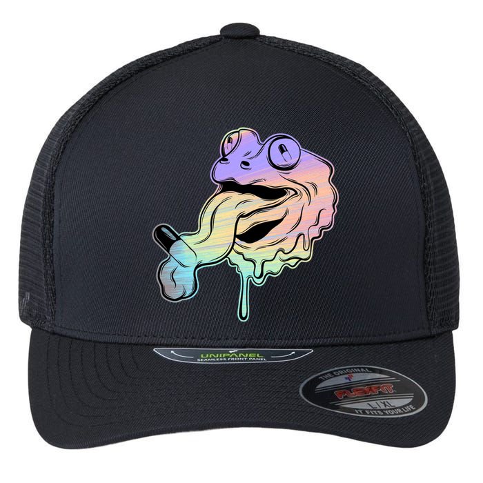 Trippy Frog Flexfit Unipanel Trucker Cap