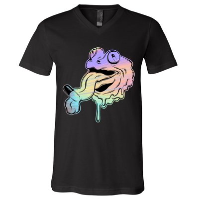 Trippy Frog V-Neck T-Shirt