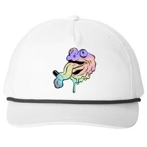 Trippy Frog Snapback Five-Panel Rope Hat