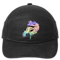 Trippy Frog 7-Panel Snapback Hat