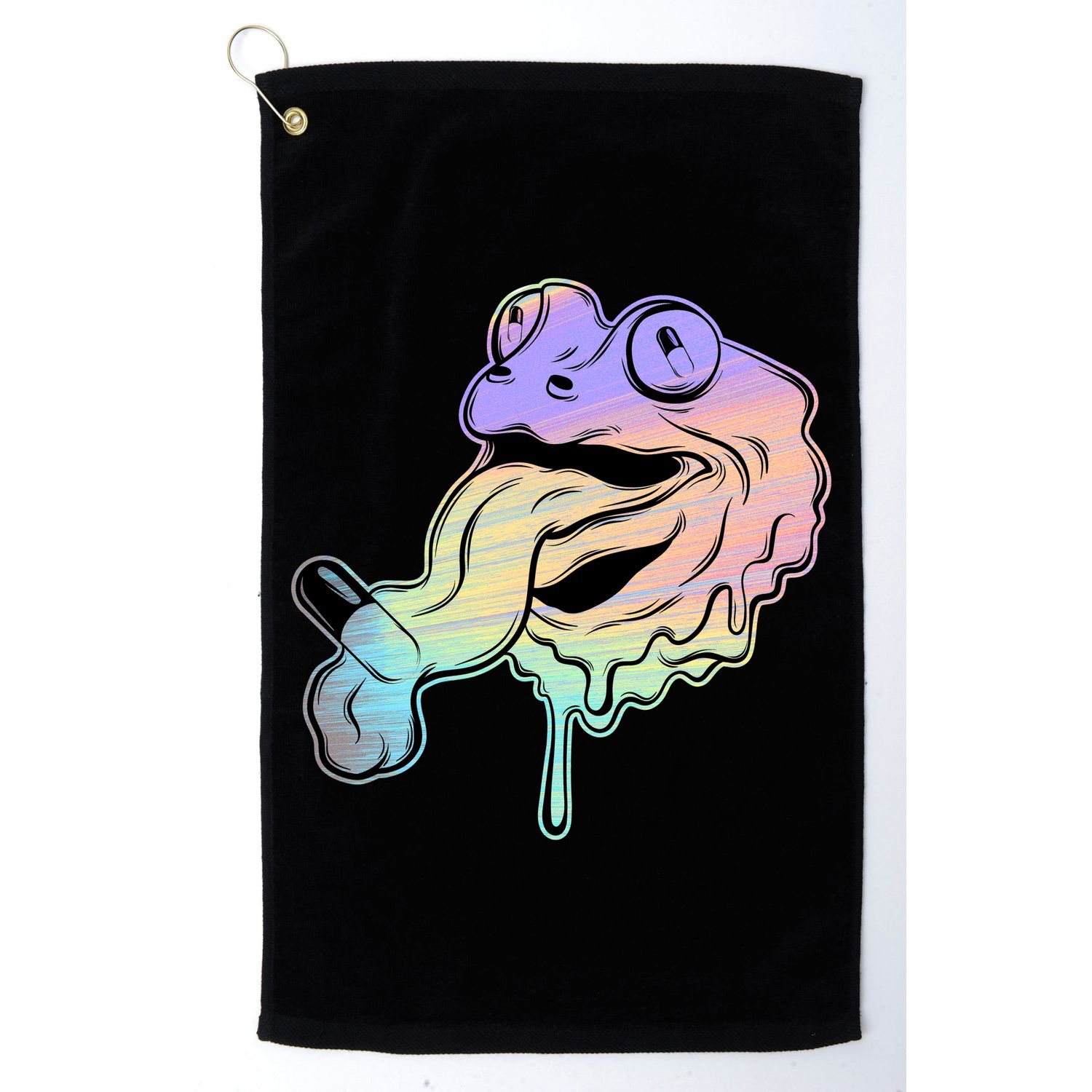 Trippy Frog Golf Towel