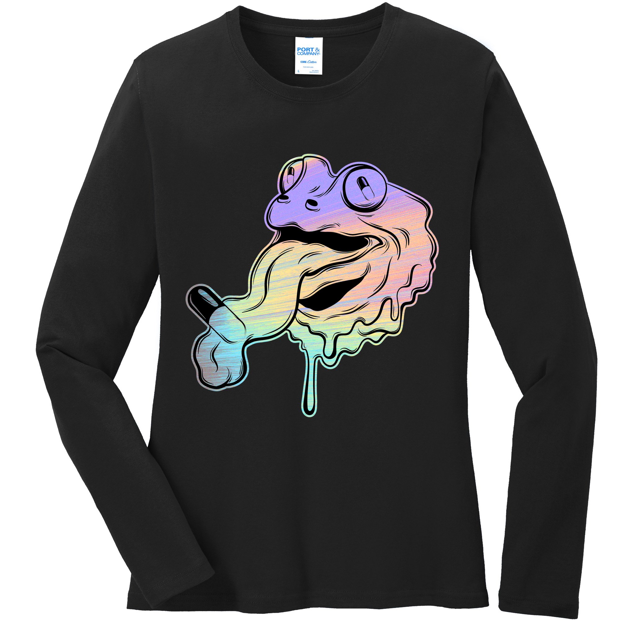 Trippy Frog Ladies Long Sleeve Shirt