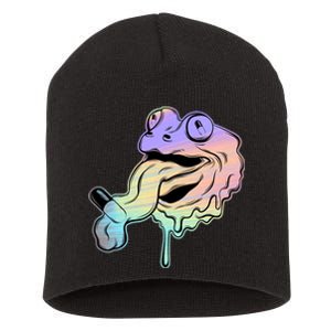 Trippy Frog Short Acrylic Beanie