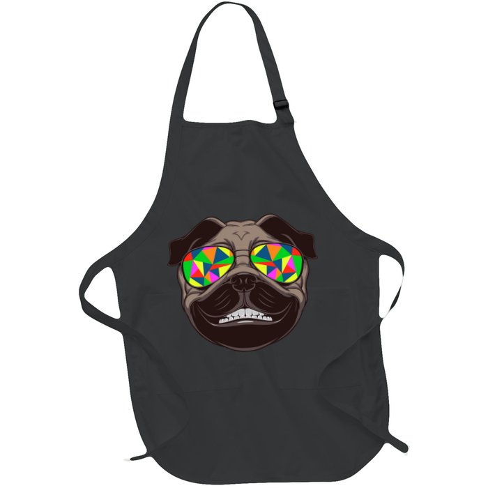 Trippy Hypnotized Pug Apron