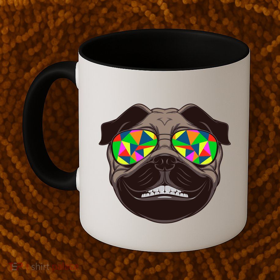 Trippy Hypnotized Pug Mug