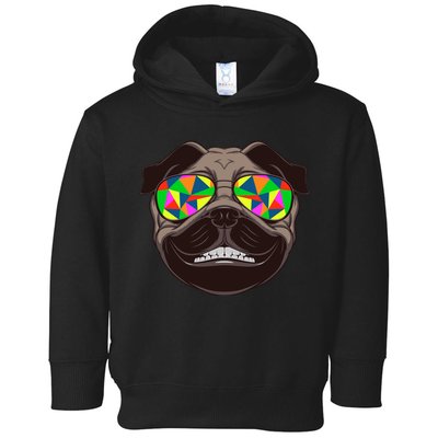 Trippy Hypnotized Pug Toddler Hoodie