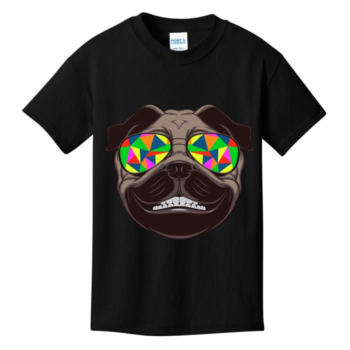 Trippy Hypnotized Pug Kids T-Shirt