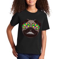 Trippy Hypnotized Pug Kids T-Shirt
