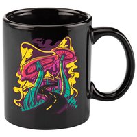 Trippy Mushroom Road 11oz C Handle Ceramic Mug