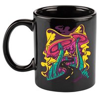 Trippy Mushroom Road 11oz C Handle Ceramic Mug