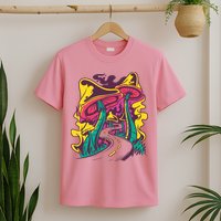 Trippy Mushroom Road T-Shirt