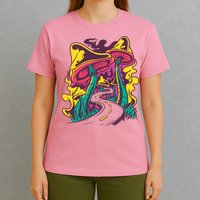 Trippy Mushroom Road T-Shirt