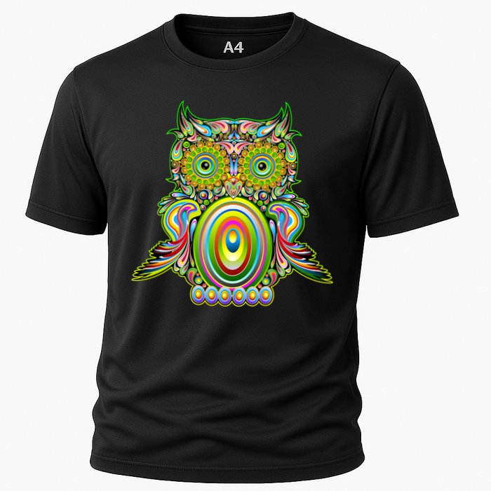 Trippy Owl Cooling Performance Crew T-Shirt