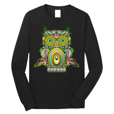 Trippy Owl Long Sleeve Shirt