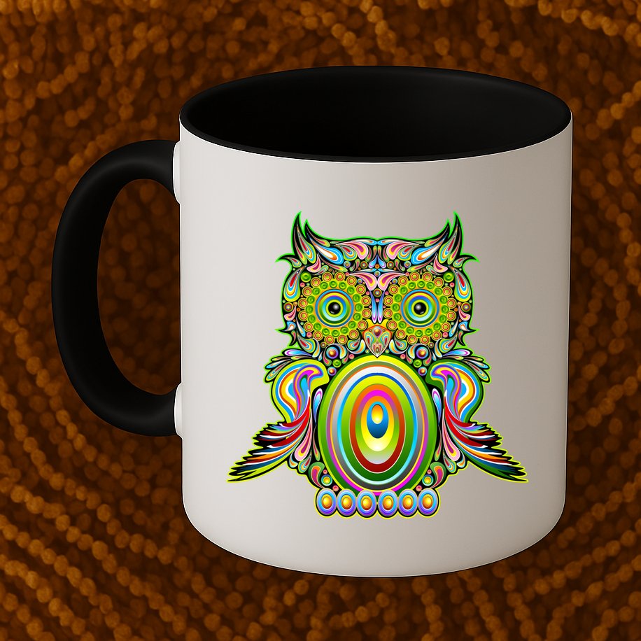 Trippy Owl Mug