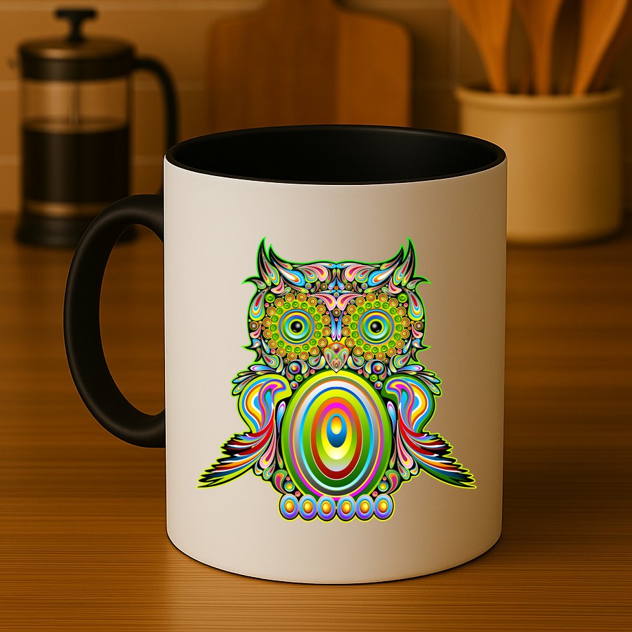 Trippy Owl Mug