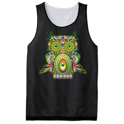 Trippy Owl Mesh Reversible Basketball Jersey Tank