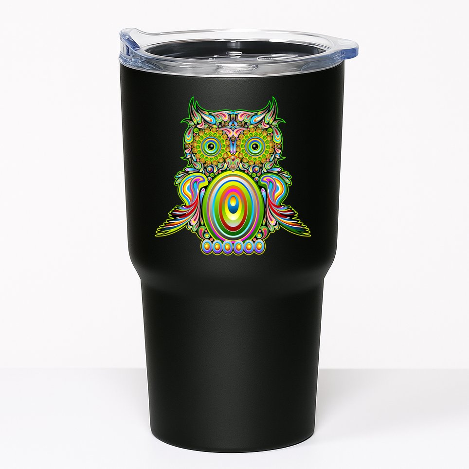 Trippy Owl Tumbler