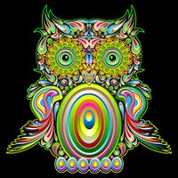 Trippy Owl Cooling Performance Long Sleeve Crew