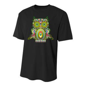 Trippy Owl Youth Performance Sprint T-Shirt