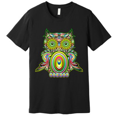 Trippy Owl Premium T-Shirt