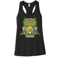 Trippy Owl Women's Racerback Tank