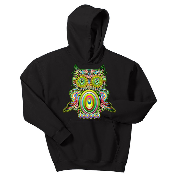 Trippy Owl Kids Hoodie