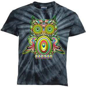 Trippy Owl Kids Tie-Dye T-Shirt