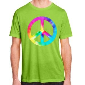 Trippy Rainbow Peace Sign Adult ChromaSoft Performance T-Shirt