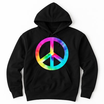 Trippy Rainbow Peace Sign Hoodie
