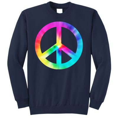 Trippy Rainbow Peace Sign Tall Sweatshirt