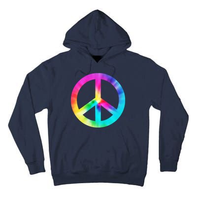 Trippy Rainbow Peace Sign Tall Hoodie