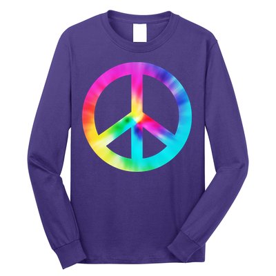Trippy Rainbow Peace Sign Long Sleeve Shirt