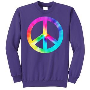 Trippy Rainbow Peace Sign Sweatshirt