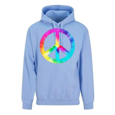 Trippy Rainbow Peace Sign Unisex Surf Hoodie