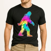 Trippy Sasquatch Tie Dye Colorful Bigfoot Cooling Performance Crew T-Shirt