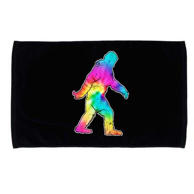 Trippy Sasquatch Tie Dye Colorful Bigfoot Microfiber Hand Towel