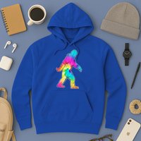 Trippy Sasquatch Tie Dye Colorful Bigfoot Hoodie