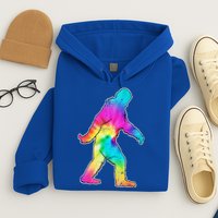 Trippy Sasquatch Tie Dye Colorful Bigfoot Hoodie