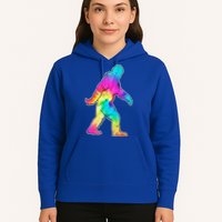 Trippy Sasquatch Tie Dye Colorful Bigfoot Hoodie