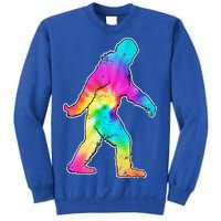 Trippy Sasquatch Tie Dye Colorful Bigfoot Sweatshirt