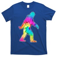 Trippy Sasquatch Tie Dye Colorful Bigfoot T-Shirt