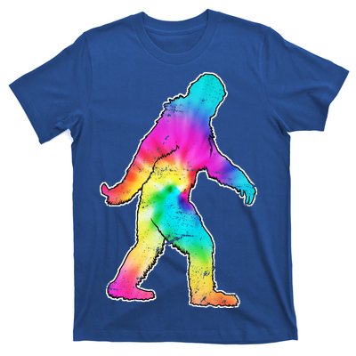 Trippy Sasquatch Tie Dye Colorful Bigfoot T-Shirt