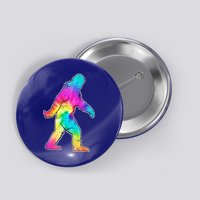 Trippy Sasquatch Tie Dye Colorful Bigfoot Button