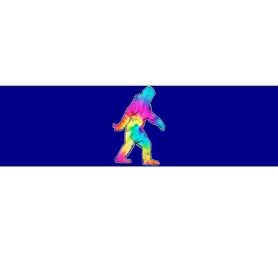 Trippy Sasquatch Tie Dye Colorful Bigfoot Bumper Sticker