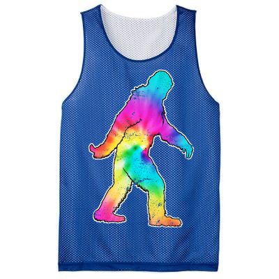 Trippy Sasquatch Tie Dye Colorful Bigfoot Mesh Reversible Basketball Jersey Tank