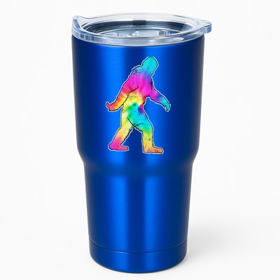 Trippy Sasquatch Tie Dye Colorful Bigfoot Tumbler