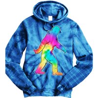 Trippy Sasquatch Tie Dye Colorful Bigfoot Tie Dye Hoodie